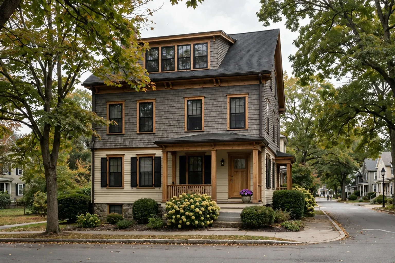 Escena de bienes raíces de inversión representativa del financiamiento DSCR en Connecticut