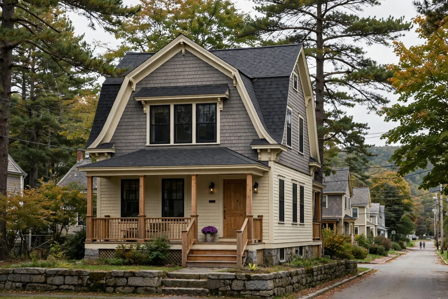Escena de bienes raíces de inversión representativa del financiamiento DSCR en New Hampshire