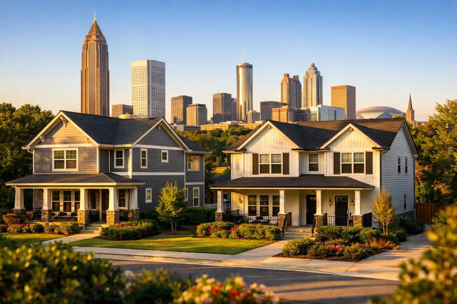 Investment real estate scene representative of DSCR lending in Georgia