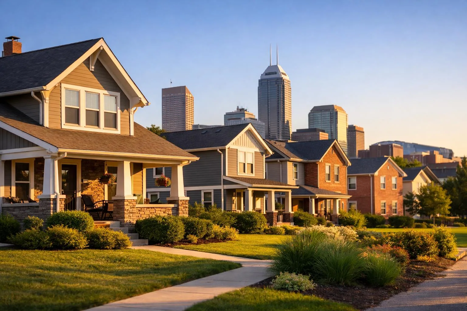 Investment real estate scene representative of DSCR lending in Indiana