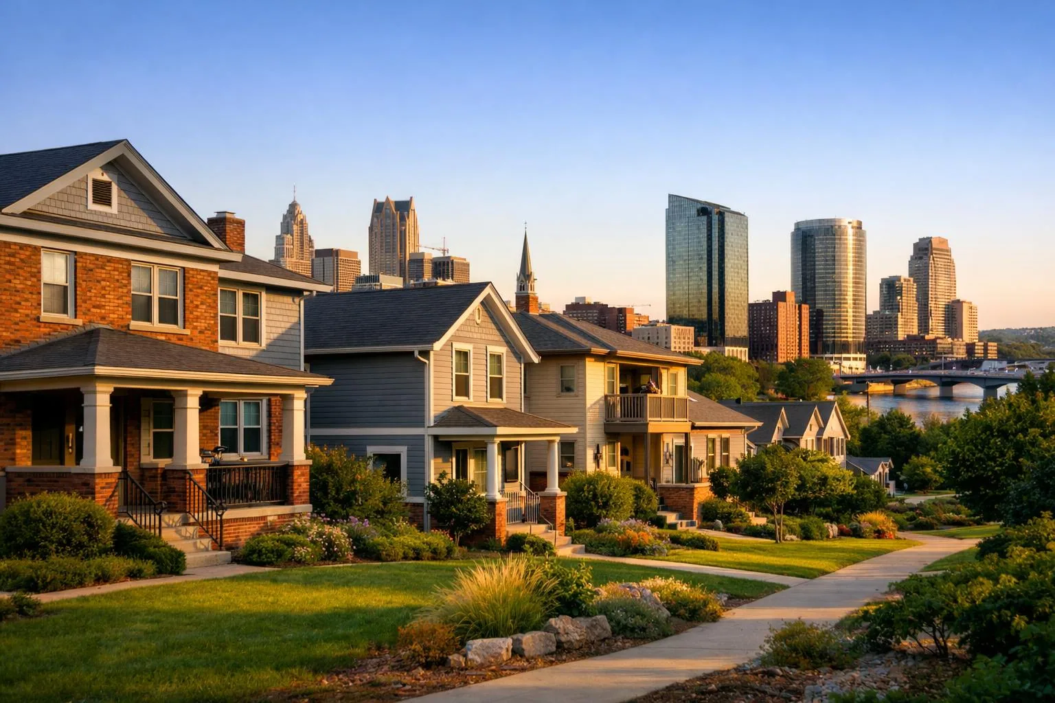 Investment real estate scene representative of DSCR lending in Michigan