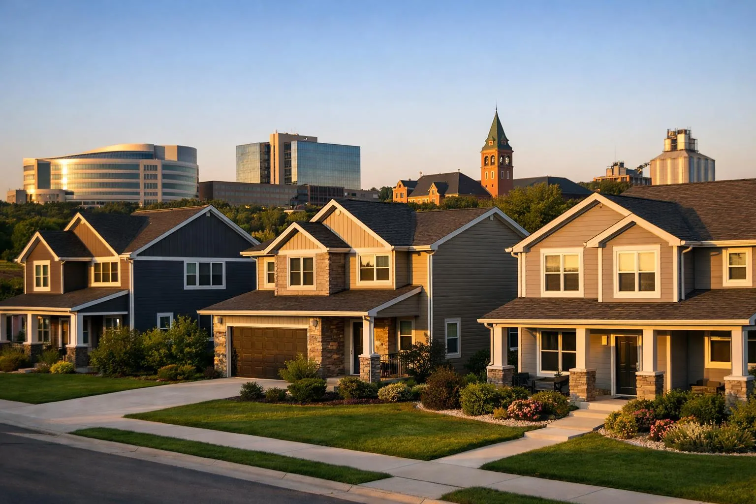 Investment real estate scene representative of DSCR lending in North Dakota