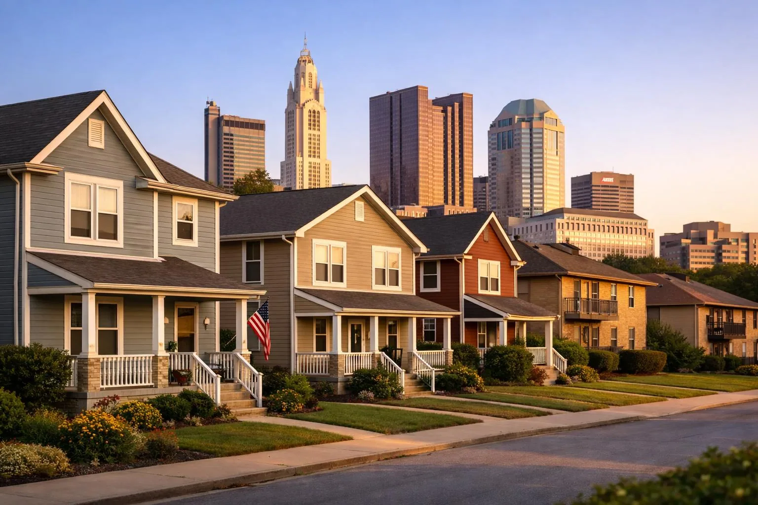 Investment real estate scene representative of DSCR lending in Ohio