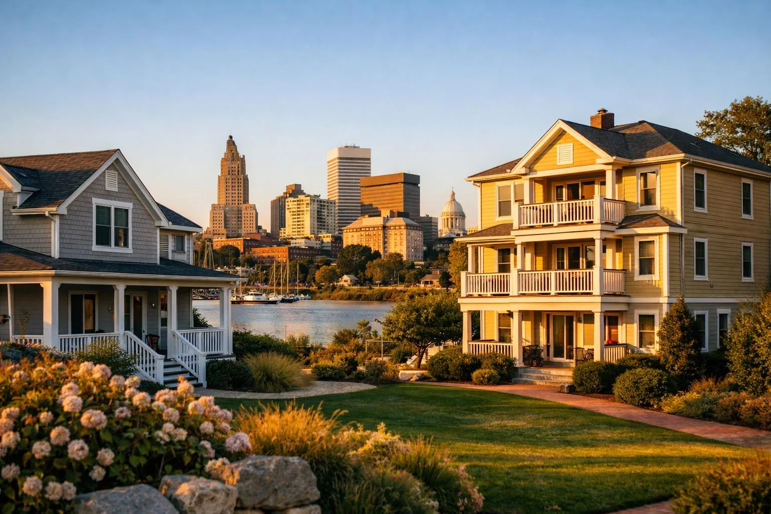 Investment real estate scene representative of DSCR lending in Rhode Island