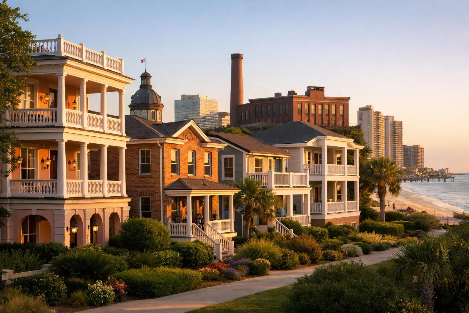 Investment real estate scene representative of DSCR lending in South Carolina