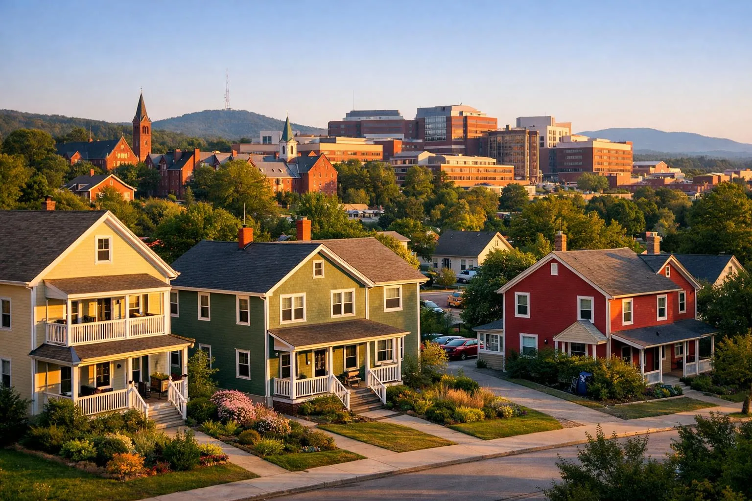 Investment real estate scene representative of DSCR lending in Vermont