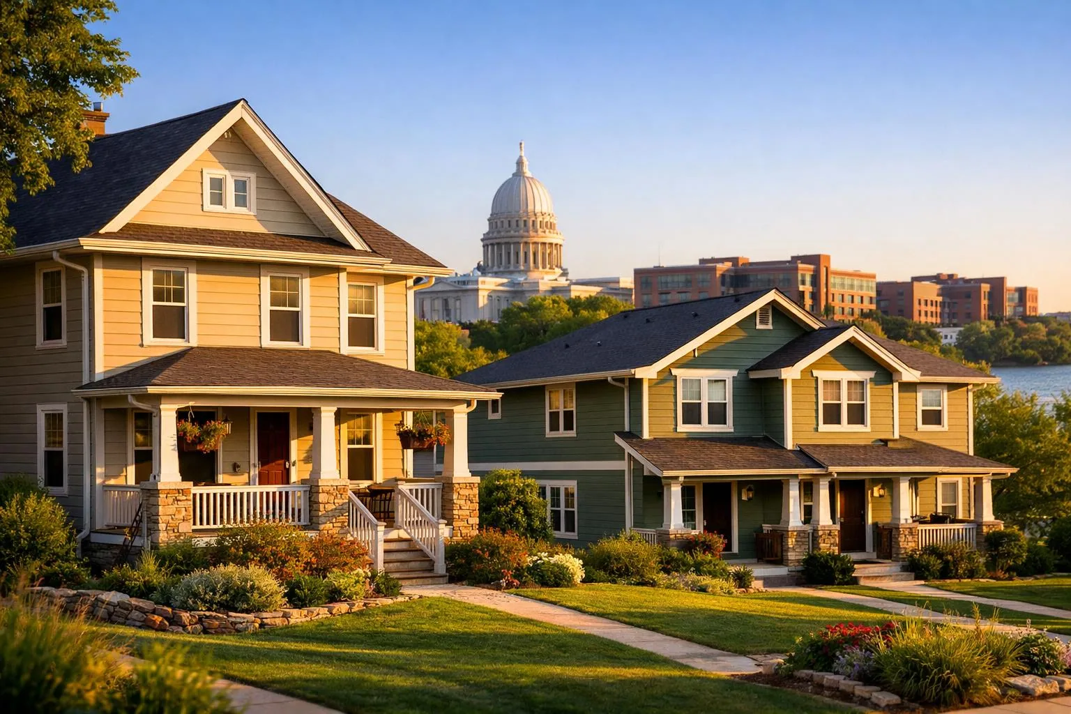 Investment real estate scene representative of DSCR lending in Wisconsin